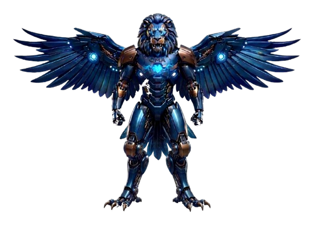 OMA Sentinel — winged lion SOC analyst with internal threat detection